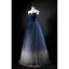 Chic / Beautiful Gradient-Color Prom Dresses 2019 A-Line / Princess Strapless Sleeveless Backless Floor-Length / Long Formal Dresses