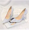 Chic / Beautiful Gold Womens Shoes 2019 Lace Sequins 10 cm Stiletto Heels Pointed Toe Pumps