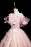 Flower Fairy Blushing Pink Butterfly Appliques Beading Prom Dresses 2025 Ball Gown V-Neck Sleeveless Backless Floor-Length / Long Prom Formal Dresses