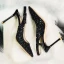 Scintillantes Champagne Soirée Chaussures Femmes 2019 Boucle Cuir Paillettes Faux Diamant 9 cm Talons Aiguilles À Bout Pointu Talons Hauts