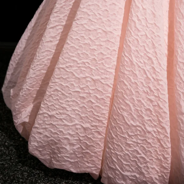 Schöne Rosa Ballkleider 2025 Ballkleid Spaghettiträger Ärmellos Rückenfreies Lange Festliche Kleider