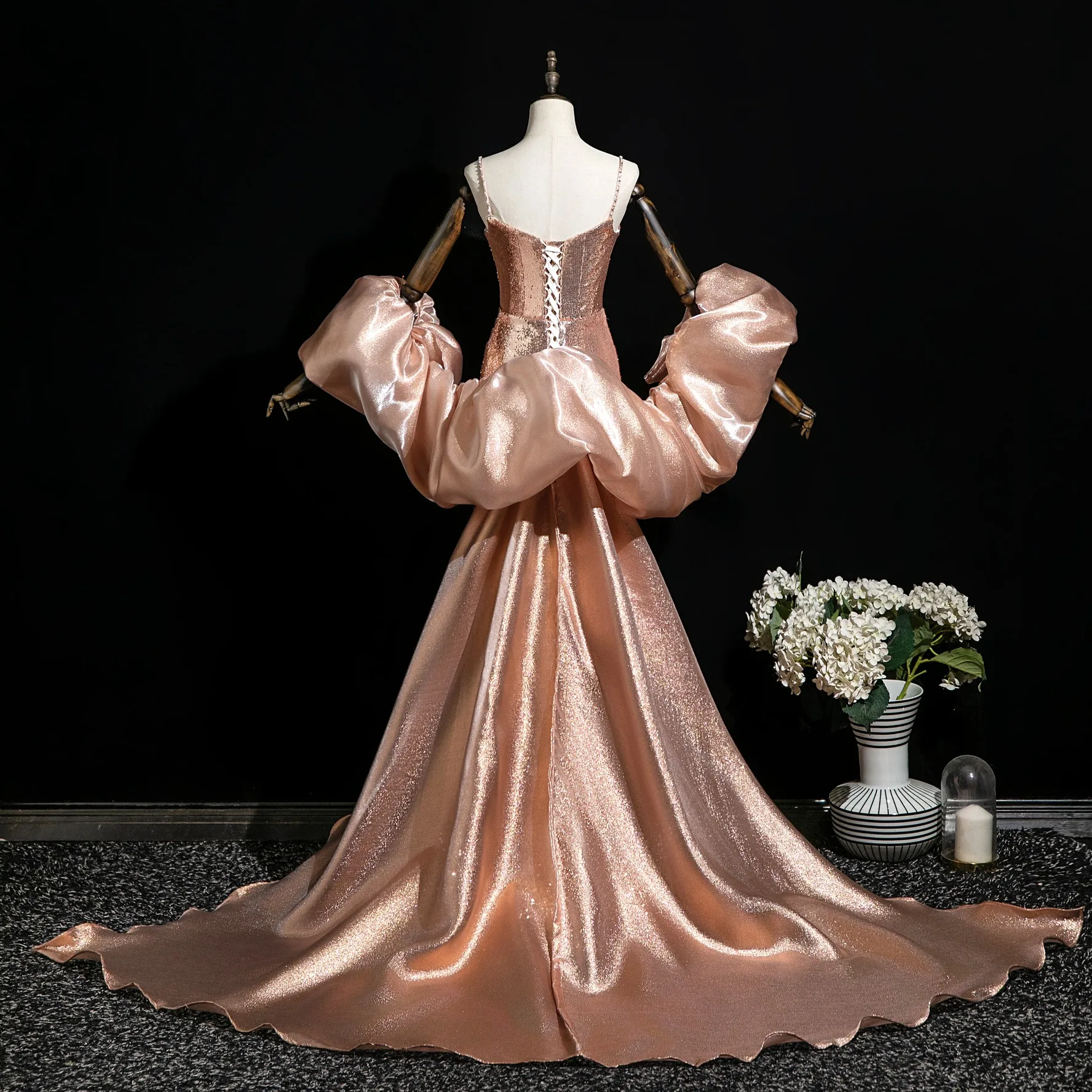 rose gold wedding dresses for mother of the bride Sherri Hill 56032 Dress main image 0