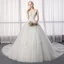 Élégant Ivoire Robe De Mariée 2019 Princesse Bretelles Spaghetti En Dentelle Fleur Sans Manches Dos Nu Royal Train