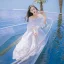 Modest / Simple White Honeymoon Maxi Dresses 2019 A-Line / Princess Off-The-Shoulder Lace Pleated Short Sleeve Floor-Length / Long Womens Clothing