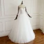 Chic / Belle Ivoire Robe De Mariée 2019 Princesse Encolure Dégagée 3/4 Manches Dos Nu Longue