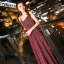 Bling Bling Bordeaux Paillettes Robe De Soirée 2019 Princesse Bretelles Spaghetti Sans Manches Dos Nu Métal Ceinture Longue Robe De Ceremonie