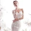 Charmant Ivoire Robe De Mariée 2019 Trompette / Sirène Transparentes Encolure Dégagée Perlage En Dentelle Fleur 3/4 Manches Chapel Train