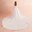 Simple Ivoire Hiver Robe De Mariée 2019 Princesse De l'épaule 3/4 Manches Dos Nu Royal Train
