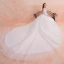 Elegant Ivory Wedding Dresses 2019 A-Line / Princess Off-The-Shoulder Lace Flower 3/4 Sleeve Backless Royal Train