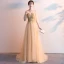 Élégant Gris Robe De Soirée 2019 Princesse Bretelles Spaghetti Perlage Cristal Manches Courtes Dos Nu Train De Balayage Robe De Ceremonie