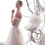 Schöne Ivory / Creme Brautkleider / Hochzeitskleider 2019 A Linie Off Shoulder Perlenstickerei Pailletten Spitze Blumen Kurze Ärmel Rückenfreies Lange