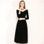 Chic / Beautiful Burgundy Homecoming Graduation Dresses 2019 A-Line / Princess Suede V-Neck Bow 3/4 Sleeve Backless Tea-length Formal Dresses
