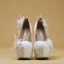 Chic / Beautiful Ivory Wedding Shoes 2019 Butterfly Lace Flower Pearl 14 cm Stiletto Heels Round Toe Wedding Pumps
