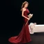 Sexy Bordeaux Robe De Soirée 2019 Trompette / Sirène Une épaule Glitter Satin Manches Courtes Dos Nu Train De Balayage Robe De Ceremonie