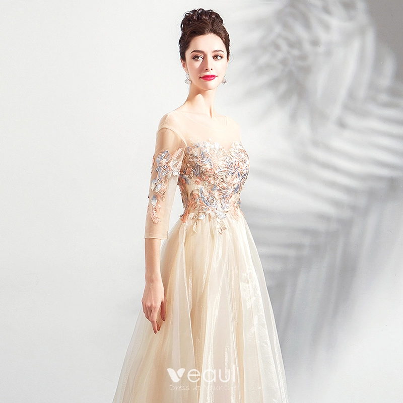 Champagne prom dresses 2019 top