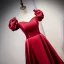 Vintage / Retro Burgundy Satin Prom Dresses 2021 A-Line / Princess Rhinestone Square Neckline Cap Sleeves Backless Floor-Length / Long Formal Dresses