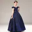 Chic / Beautiful Dark Green Sequins Evening Party Flower Girl Dresses 2021 A-Line / Princess Scoop Neck Cap Sleeves Zipper Up Floor-Length / Long