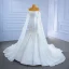 High End Weiß Brautkleider / Hochzeitskleider 2021 Meerjungfrau Bandeau Perlenstickerei Perle Pailletten Ärmellos Rückenfreies Königliche Schleppe Hochzeit