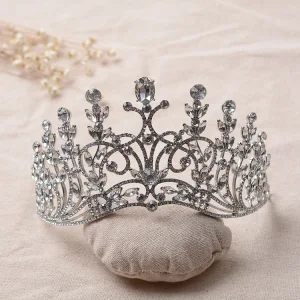 Modern Fashion Silver Bridal Jewelry 2017 Crystal Rhinestone Metal Tiara
