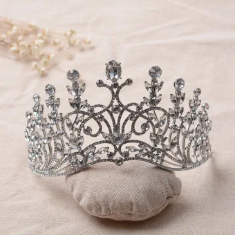Modern Fashion Silver Bridal Jewelry 2017 Crystal Rhinestone Metal Tiara