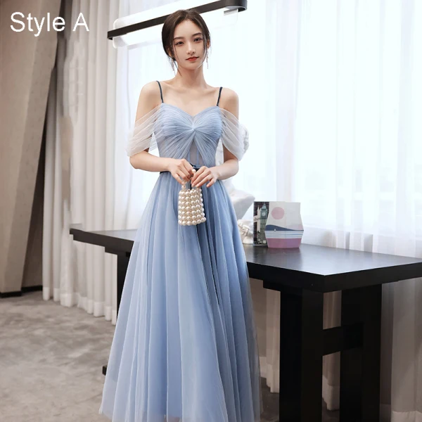Vestidos largos de dama de honor sin tirantes con escote en corazón y falda de tul Azalea main image 1
