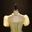 Elegant Sage Green Beading Pearl Sequins Prom Dresses 2023 Ball Gown High Neck Short Sleeve Backless Floor-Length / Long Formal Dresses
