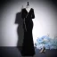 Sexy Black Solid Color Rhinestone Velvet Evening Dresses 2023 Trumpet / Mermaid V-Neck Short Sleeve Backless Floor-Length / Long Evening Party Formal Dresses