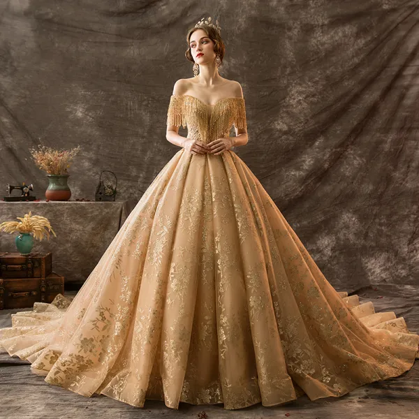 Short gold dresses for wedding hotsell