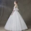 Elegant Elfenben Brudekjoler 2018 Ballkjole Beading Paljetter Kjæreste Ryggløse Korte Ermer Lange Bryllup