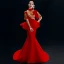Chinese style Vintage / Retro Ivory Evening Dresses  2019 Trumpet / Mermaid High Neck Embroidered 1/2 Sleeves Backless Court Train Formal Dresses