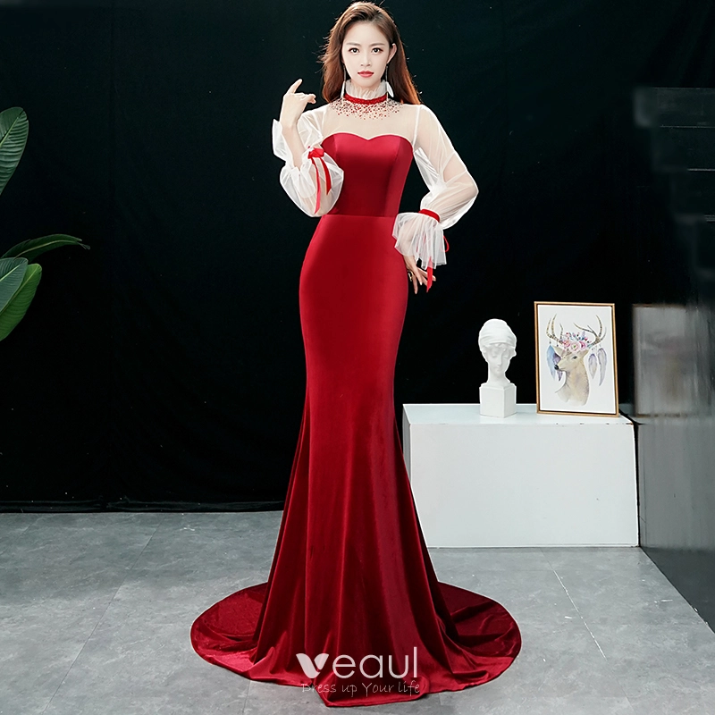 Long mermaid prom dresses 2019 clearance