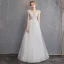 Schöne Ivory / Creme Strand Brautkleider / Hochzeitskleider 2019 A Linie Tiefer V-Ausschnitt Geflecktes Ärmellos Rückenfreies Lange