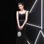 Chic / Beautiful Black Evening Dresses  2019 Trumpet / Mermaid Square Neckline Rhinestone Crystal Sleeveless Backless Floor-Length / Long Formal Dresses