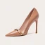 Charming Black Evening Party Leather Rivet Pumps 2021 Patent Leather 10 cm Stiletto Heels Pointed Toe Pumps High Heels