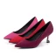 Chic / Belle Rouge Désinvolte Escarpins 2019 Daim 6 cm Talons Aiguilles À Bout Pointu Escarpins