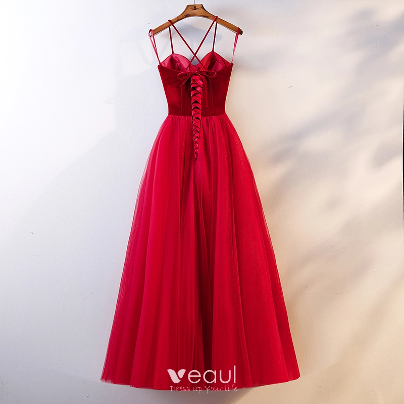 Vestidos rojos best sale de noche 2019