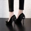 Chic / Belle Noire Daim Soirée Escarpins 2019 Gland 10 cm Talons Aiguilles À Bout Pointu Escarpins