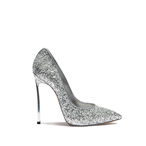 Sparkly Gold Wedding Shoes 2019 Sequins 12 cm Stiletto Heels Pointed Toe Wedding Pumps