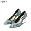 Charmig Multi-Färger Afton Pumps 2019 Paljetter 8 cm Stilettklackar Spetsiga Pumps