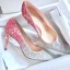 Glitter Gradiëntkleur Avond Pumps 2019 Leer Pailletten 8 cm Naaldhakken / Stiletto Spitse Neus Pumps