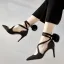 Chic / Belle Argenté Rendez-vous Chaussures Femmes 2019 Cuir Paillettes Bride Cheville 8 cm Talons Aiguilles À Bout Pointu Talons Hauts