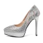 Chic / Beautiful Gold See-through Evening Party Pumps 2019 Leather Rhinestone 12 cm Stiletto Heels Pointed Toe Pumps
