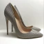 Simple Gris Bureau Escarpins 2019 Polyester Motif Peau De Serpent 12 cm Talons Aiguilles À Bout Pointu Escarpins
