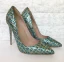 Glitzernden Jägergrün Abend Pumps 2019 Leder Pailletten 12 cm Stilettos Spitzschuh Pumps