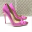 Chic / Beautiful Candy Pink Rave Club Pumps 2019 Patent Leather Rivet 12 cm Stiletto Heels Pointed Toe Pumps