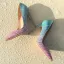 Modern / Fashion Multi-Colors Dating Pumps 2019 Leather 12 cm Thick Heels Pointed Toe Pumps