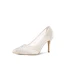 Elegant White Wedding Shoes 2019 Leather Rhinestone 8 cm Stiletto Heels Pointed Toe Wedding Pumps