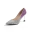 Glittrande Svarta Afton Pumps 2019 Paljetter 8 cm Stilettklackar Spetsiga Pumps