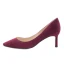Enkla Burgundy Kontors Pumps 2019 Läder Mocka 6 cm Stilettklackar Spetsiga Pumps