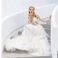 Modern / Fashion Champagne Evening Dresses  2019 A-Line / Princess Spaghetti Straps Bow Sleeveless Backless Sweep Train Formal Dresses